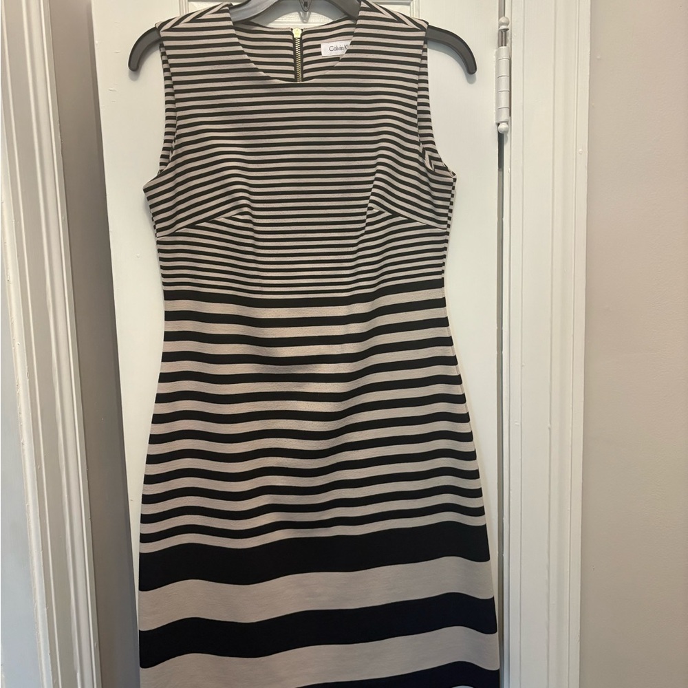 Like New Calvin Klein Stripe Dress, Size 4